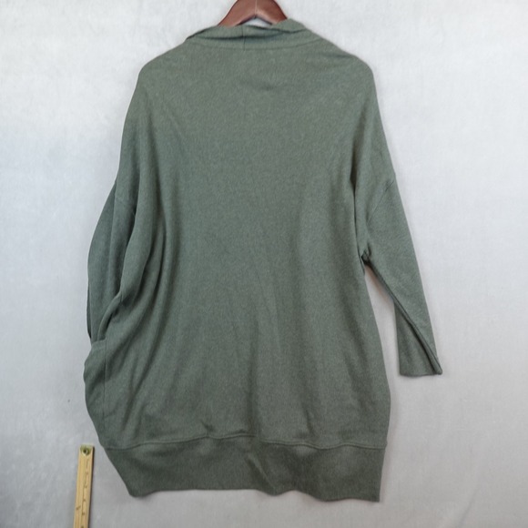 Pact Airplane Cardigan Organic Cotton M/L Travel Wrap Lounge Open Front Pockets - Picture 6 of 7